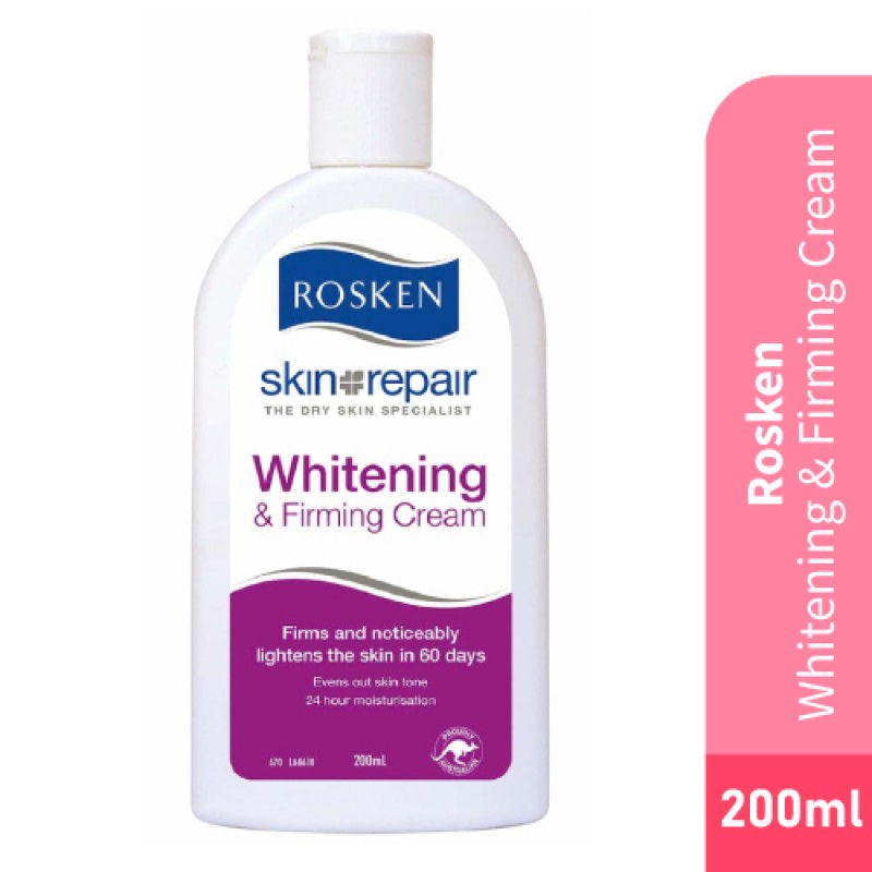 ROSKEN Whitening & Firming Cream 200ml Krim pemutih badan & kulit 美白身体乳 护手霜