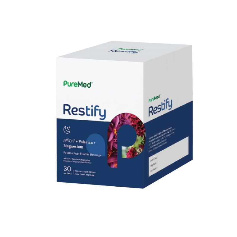 PureMed Restify Sleeping Aid Supplement, Sleep Supplement, Tidur Lena, 安眠药, 睡觉 - 30's