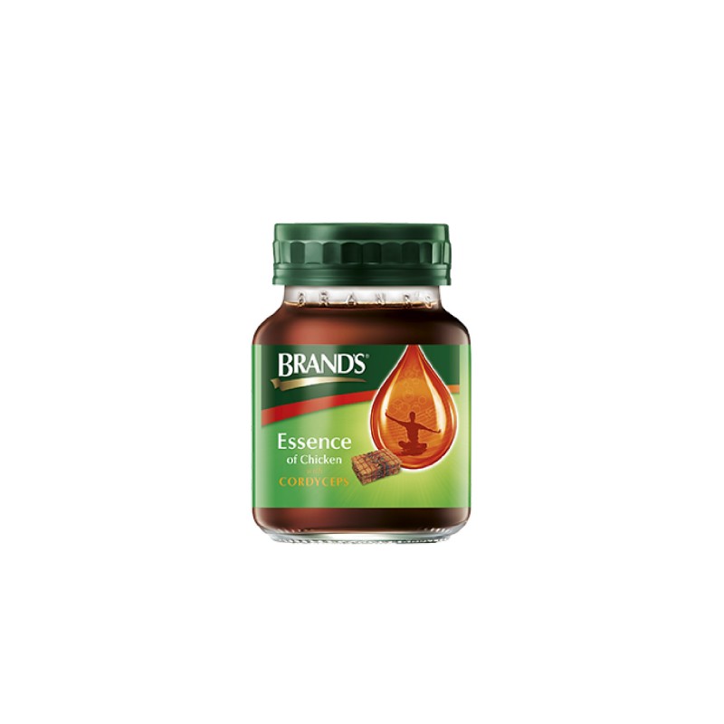 BRANDS Essence of Chicken with Cordyceps 70g X (12's+1's) with High Protein Chicken Essence for Respiratory, Immune & En