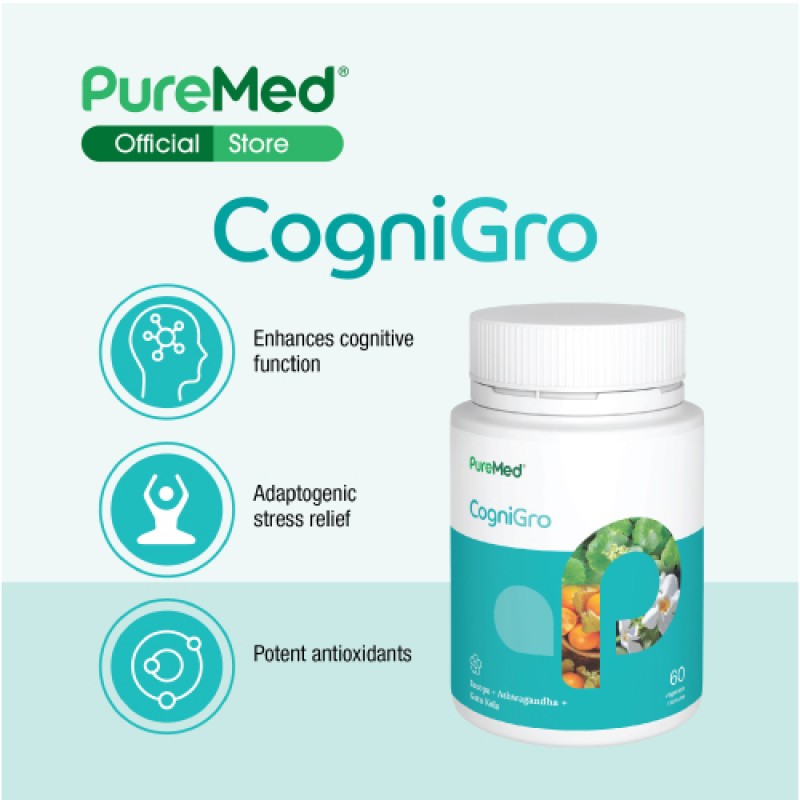 Puremed Cogniro Brain Supplement, Cognitive Supplement, Memory Boost, Memory Booster Supplement, 记忆, 补脑 - 60's