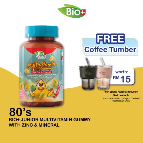 BIO+ Junior Multivitamin Gummy with Zinc & Mineral 80's kids gummy vitamin budak