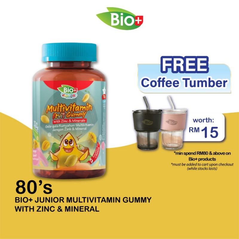 BIO+ Junior Multivitamin Gummy with Zinc & Mineral 80's kids gummy vitamin budak