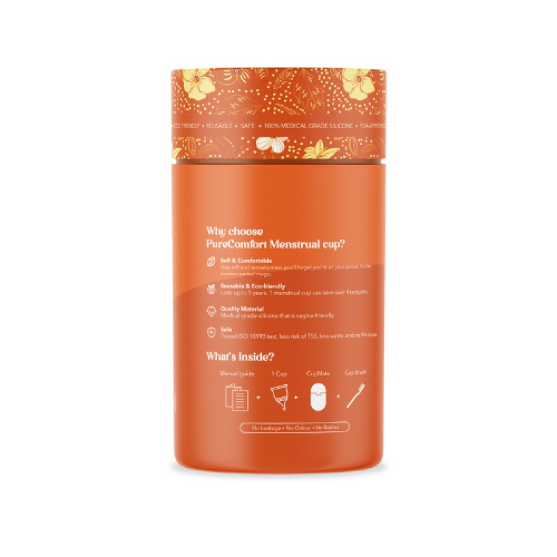 PURE COMFORT Menstrual Cup 23ml (S) [Overflow Period Cup/月经杯/月经/Melancarkan Haid]