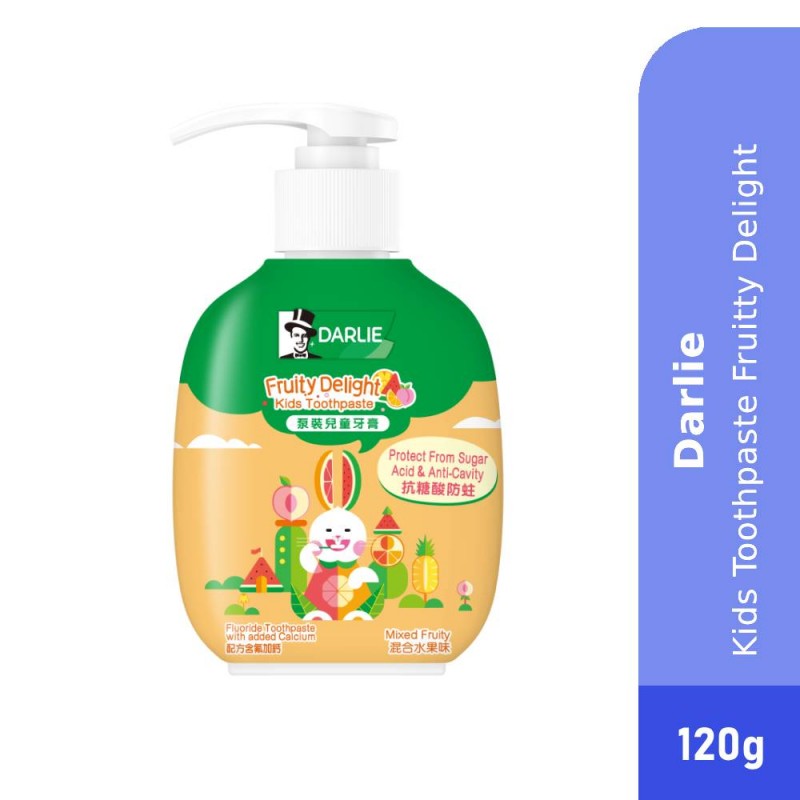 DARLIE Bootle Kids Pump FruityToothpaste  120g Darlie Kids Toothpaste, 儿童牙膏,牙膏擠壓器