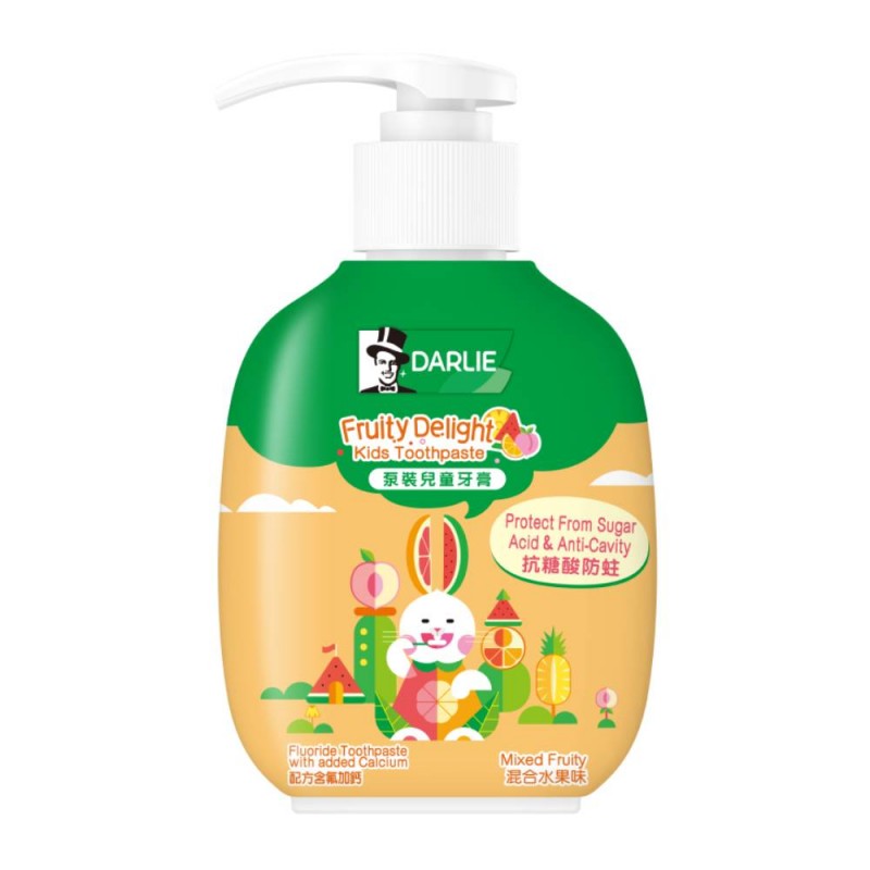DARLIE Bootle Kids Pump FruityToothpaste  120g Darlie Kids Toothpaste, 儿童牙膏,牙膏擠壓器