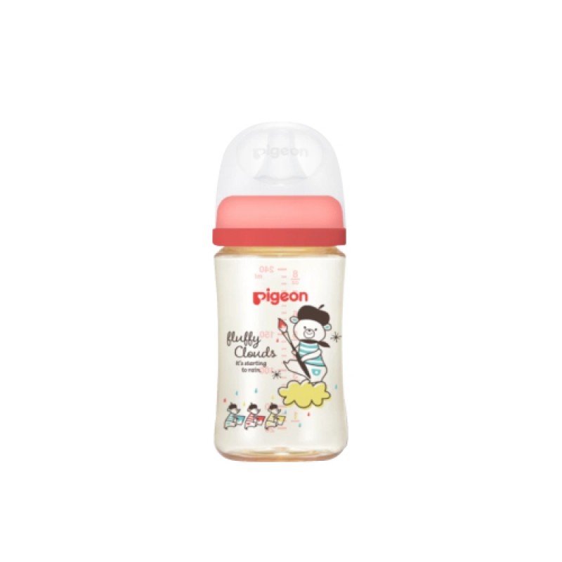PIGEON Bear Series Soft Touch PPSU Nursing Bottle 240ml -Bottle Feeding ,BPA Free (奶瓶)