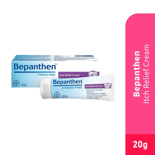 BEPANTHEN Itch Relief Cream 20g for Itchy Skin Cream, Krim Gatal, Ubat Gatal kulit, Cream Gatal Kulit