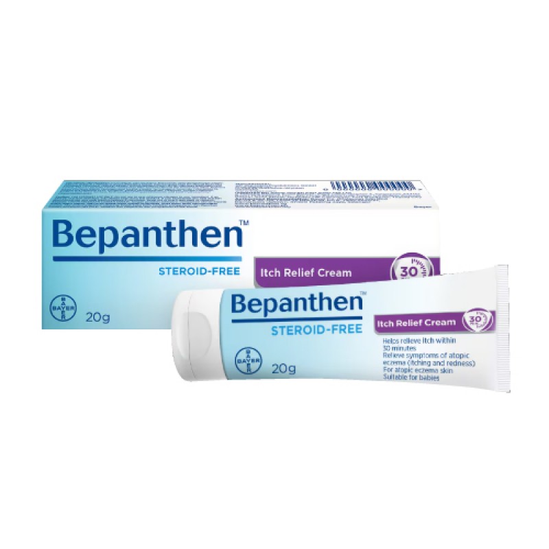 BEPANTHEN Itch Relief Cream 20g for Itchy Skin Cream, Krim Gatal, Ubat Gatal kulit, Cream Gatal Kulit