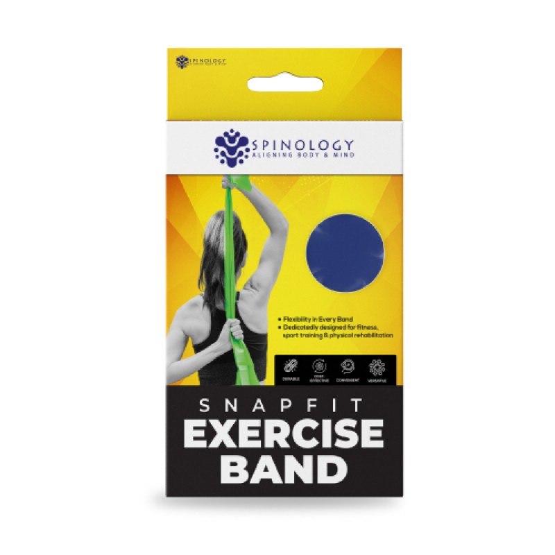 SPINOLOGY Snapfit Exercise Band Dark Purple 0.3mm- Exercise Band , Band, Fitness Equipment