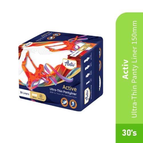 ACTIV Ultra-thin Panty Liner 150mm with 30's- Personal Care, Panty Liner, Feminine Care