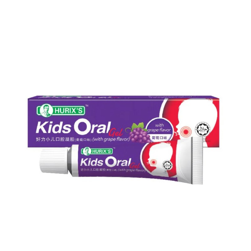 HURIX'S Kid Oral Gel With Grape Flavour 6g- Health Care, Oral Care, Gel