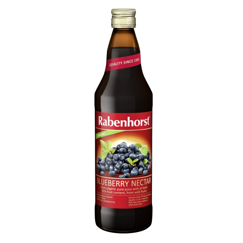 RABENHORST Organic Wild Blueberry Nectar 750ml- Beverage, Juice, Blueberry