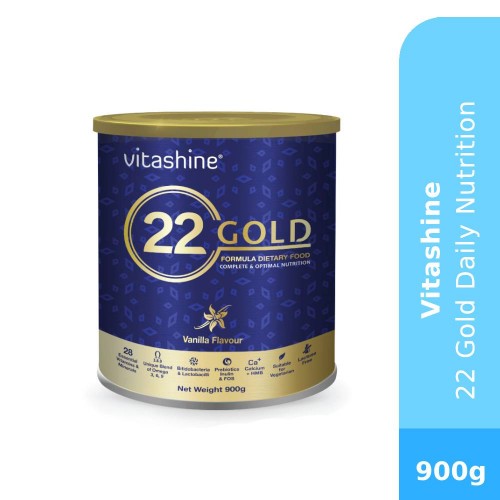 VITASHINE  22 Gold Daily Nutrition Vanilla 900g -Vanilla, Nutrition, Well Being