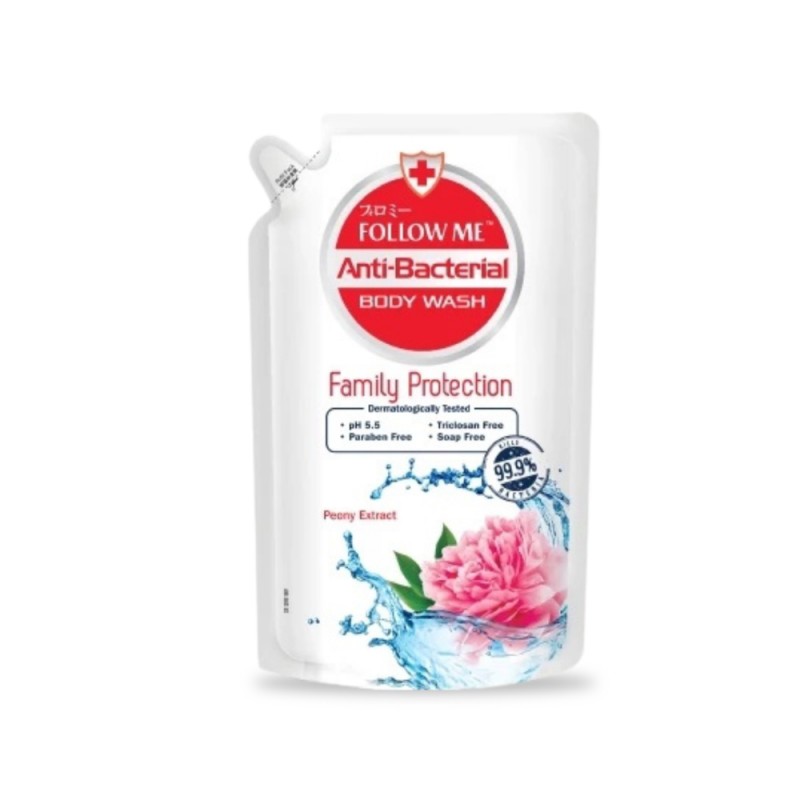 FOLLOW ME Antibacterial Body Wash Refill Pack For Family Protection 900ml- Body Wash, Refill Pack, Skin Care