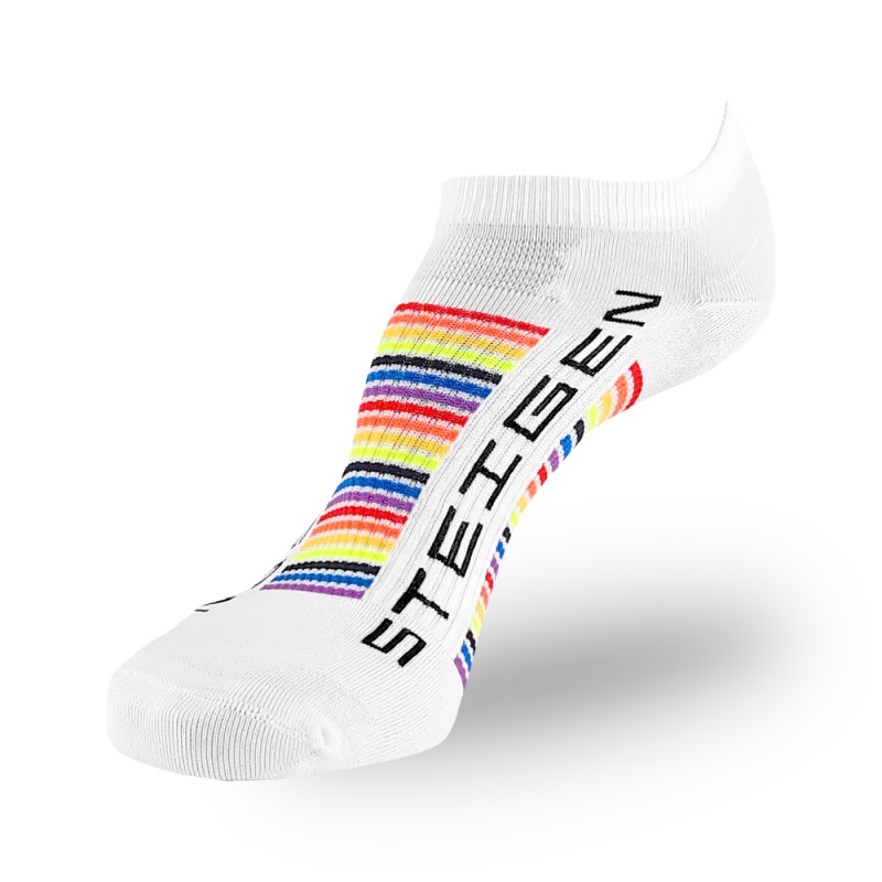 STEIGEN Zero Length Socks, Running Socks, Sport Socks as Free Size Stocking (Stoking) (运动袜子) - Rainbow