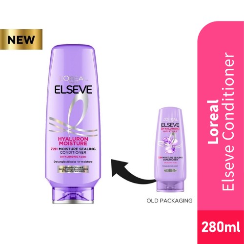 LOREAL Elseve Conditioner 280ml - Hyaluron Hair Conditioner with Hyaluronic Acid, Loreal Conditioner, 护发素