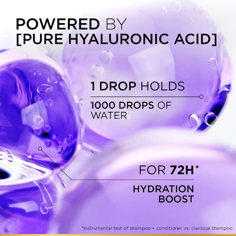 LOREAL Elseve Conditioner 280ml - Hyaluron Hair Conditioner with Hyaluronic Acid, Loreal Conditioner, 护发素