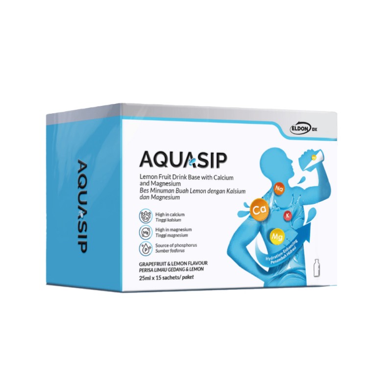 ELDON DX Aquasip 25ml x 1's - Hydration, Energy Booster, Electrolyte Drink
