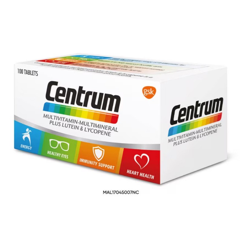 CENTRUM Multivitamin 100's- Capsule, Supplement , Multivitamin