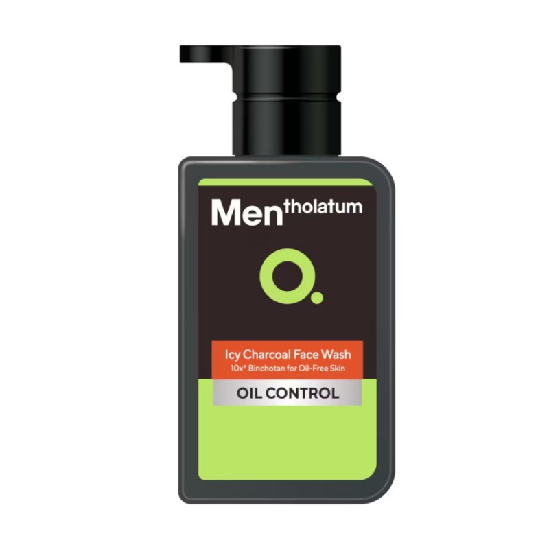 MENTHOLATUM Men Icy Charcoal Face Wash 150ml- Facial Cleanser, Face Wash Men, Oil Control