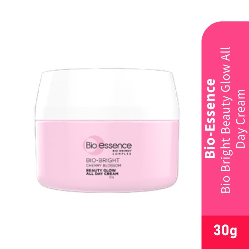 BIO ESSENCE Bio-Bright Beauty Glow All Day Cream 30g Moisturizer, Whitening Cream, Cherry Blossom