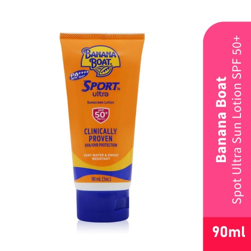 BANANA BOAT Sport Ultra Sun Lotion Spf50+ 90ml for Sunscreen, Sunblock, Waterproof Sunscreen, 防晒霜