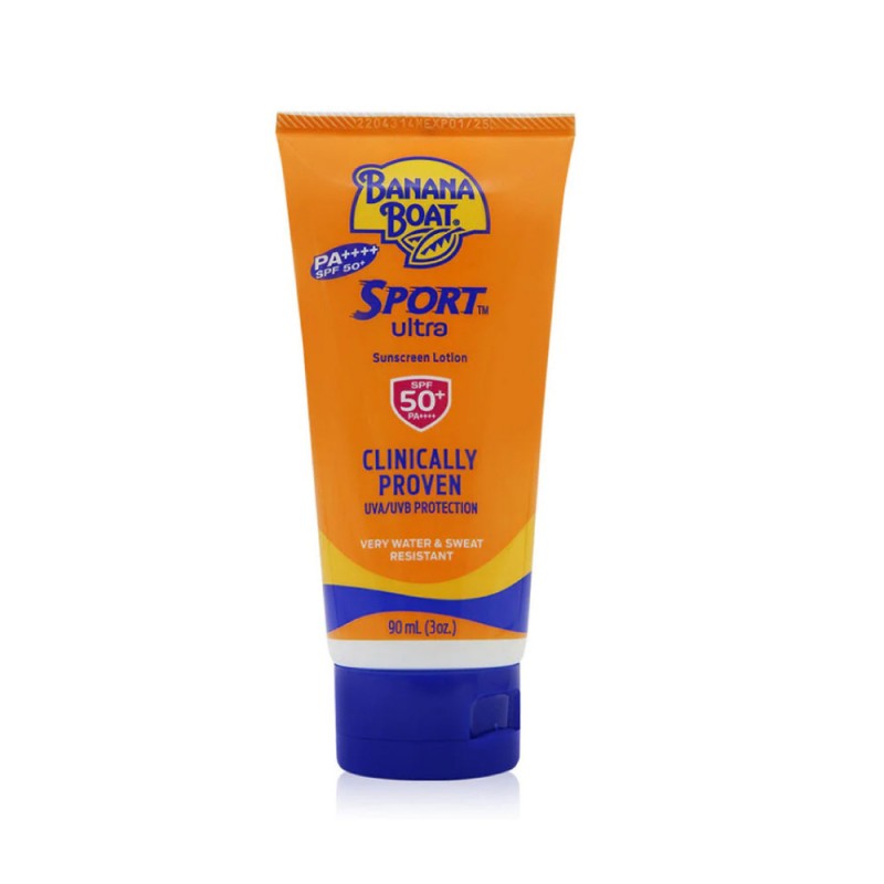 BANANA BOAT Sport Ultra Sun Lotion Spf50+ 90ml for Sunscreen, Sunblock, Waterproof Sunscreen, 防晒霜