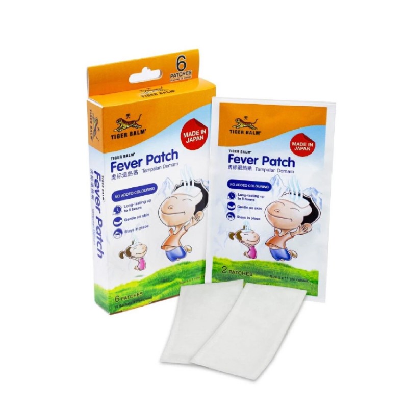 TIGER BALM Fever Patch 3 X 2's with Menthol, Cool Fever, Cooling Patch, Patch for Fever
