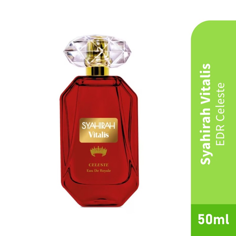 SYAHIRAH Vitalis EDR Celeste 50ml with Floral, Orchid, Lychee Fragrance, Perfume, Pewangi, 香水