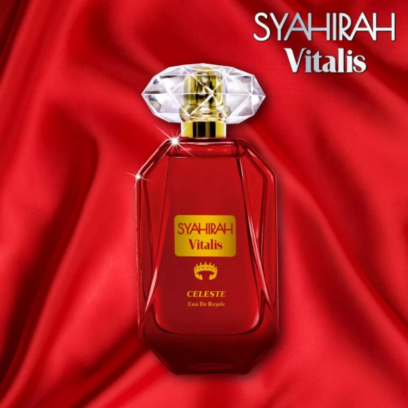 SYAHIRAH Vitalis EDR Celeste 50ml with Floral, Orchid, Lychee Fragrance, Perfume, Pewangi, 香水