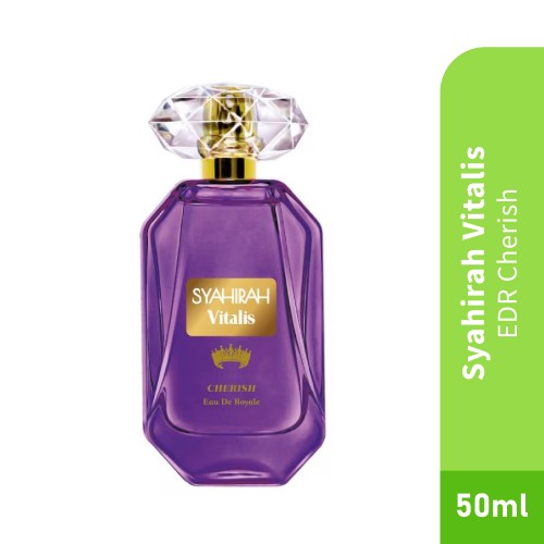 SYAHIRAH Vitalis EDR Cherish 50ml with Rose, Berry, Vanilla, Lychee Fragrance, Perfume, Pewangi, 香水
