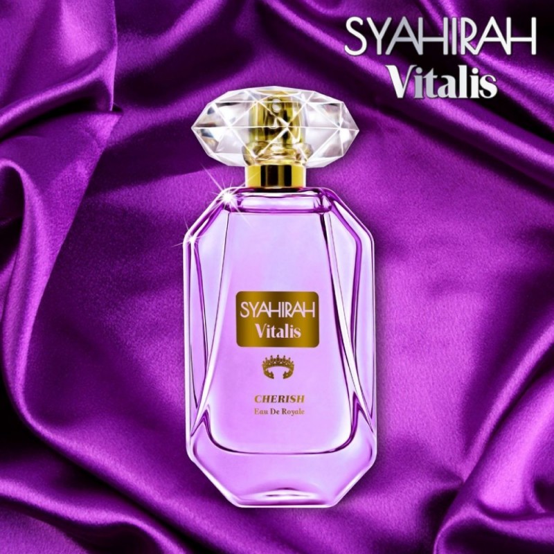 SYAHIRAH Vitalis EDR Cherish 50ml with Rose, Berry, Vanilla, Lychee Fragrance, Perfume, Pewangi, 香水