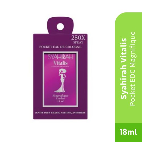 SYAHIRAH Vitalis Pocket Perfume EDC Magnifique 18ml, Perfume Pocket, Pewangi, Perfume, Fragrance, 香水