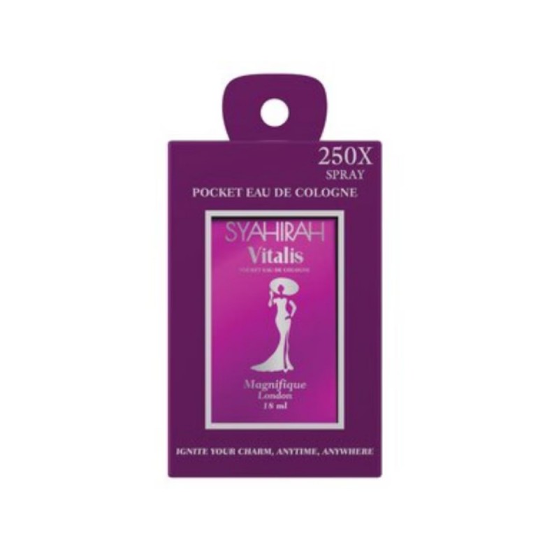 SYAHIRAH Vitalis Pocket Perfume EDC Magnifique 18ml, Perfume Pocket, Pewangi, Perfume, Fragrance, 香水