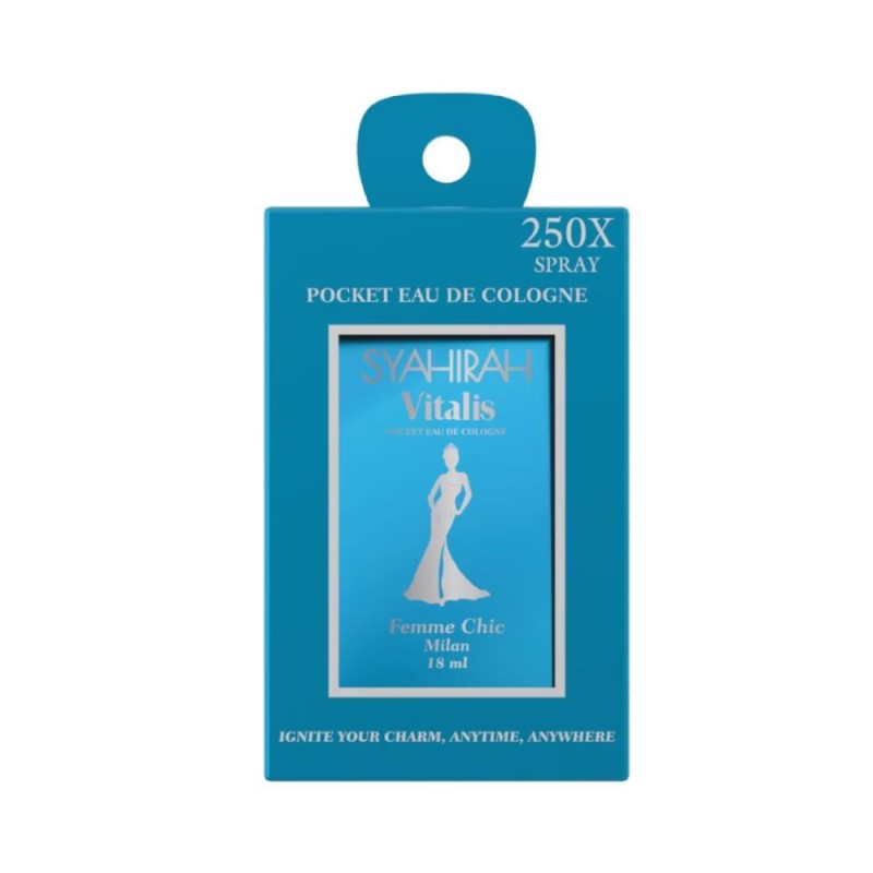 SYAHIRAH Vitalis Pocket Perfume EDC Femme Chic 18ml, Perfume Pocket, Pewangi, Perfume, Fragrance, 香水