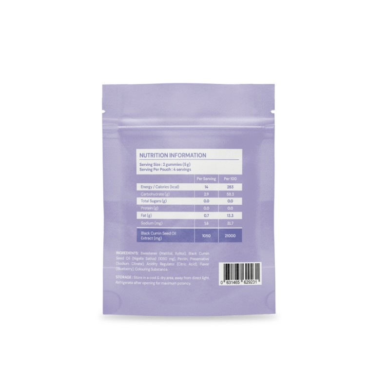 BIOFIZZ Bliss Black Seed Extract Gummies 2.5g X 8's for Immunity Booster, Respiratory Health, Gummy, 软糖