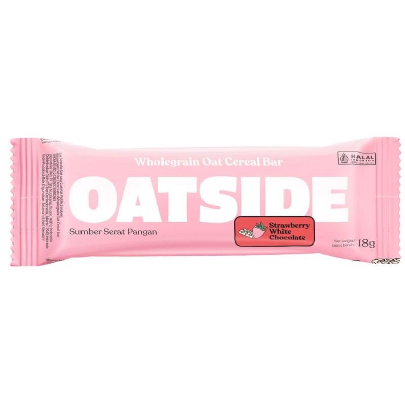 OATSIDE Cereal Bar 18g - Strawberry White Chocolate, Oatside Bar, Snacks, Energy Bar, Protein Bar, 零食