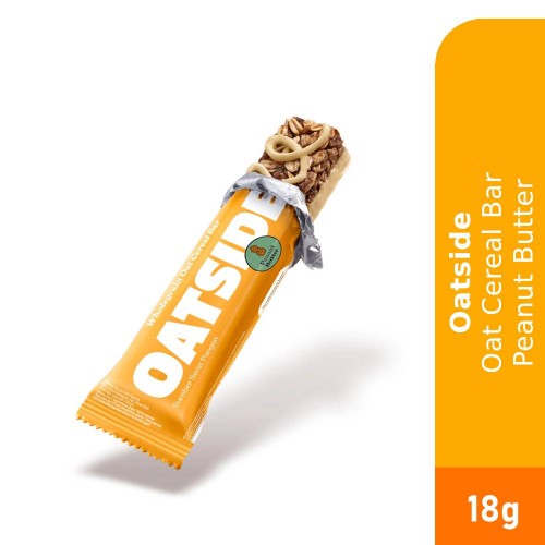 OATSIDE Cereal Bar 18g - Peanut Butter, Oatside Bar, Snacks, Energy Bar, Protein Bar