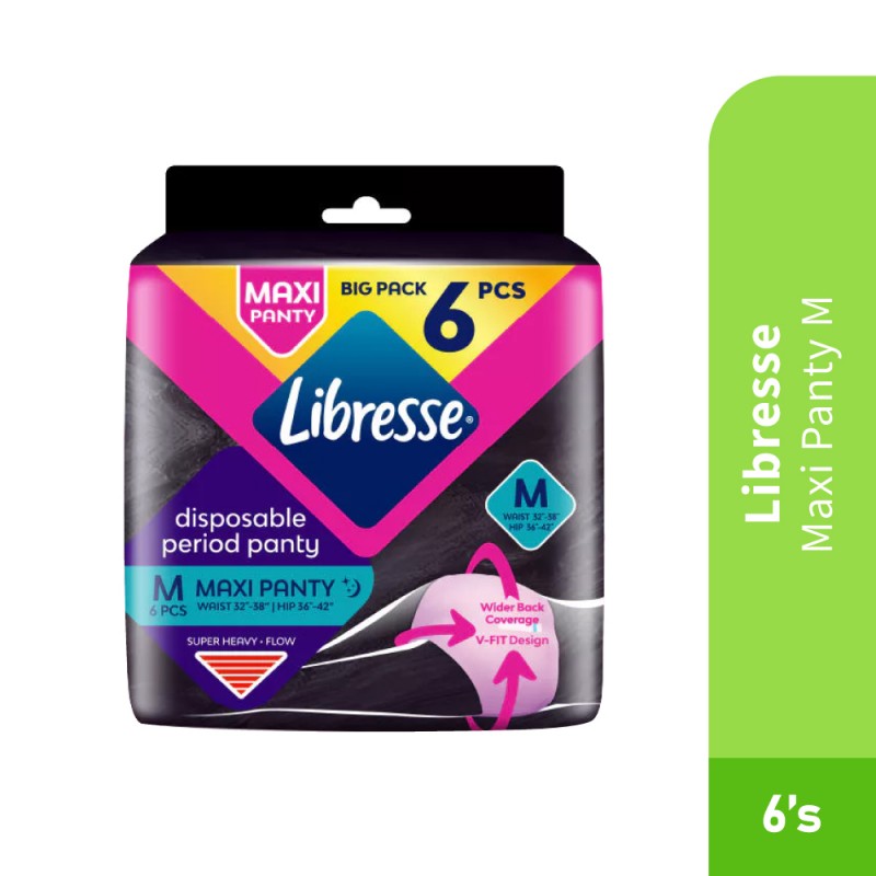 LIBRESSE Maxi Panty M 6's for Disposable Panties, Panties Women, Sanitary Pad, 一次性内裤