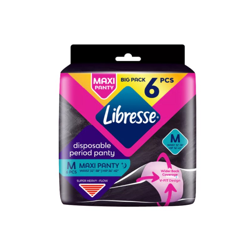 LIBRESSE Maxi Panty M 6's for Disposable Panties, Panties Women, Sanitary Pad, 一次性内裤