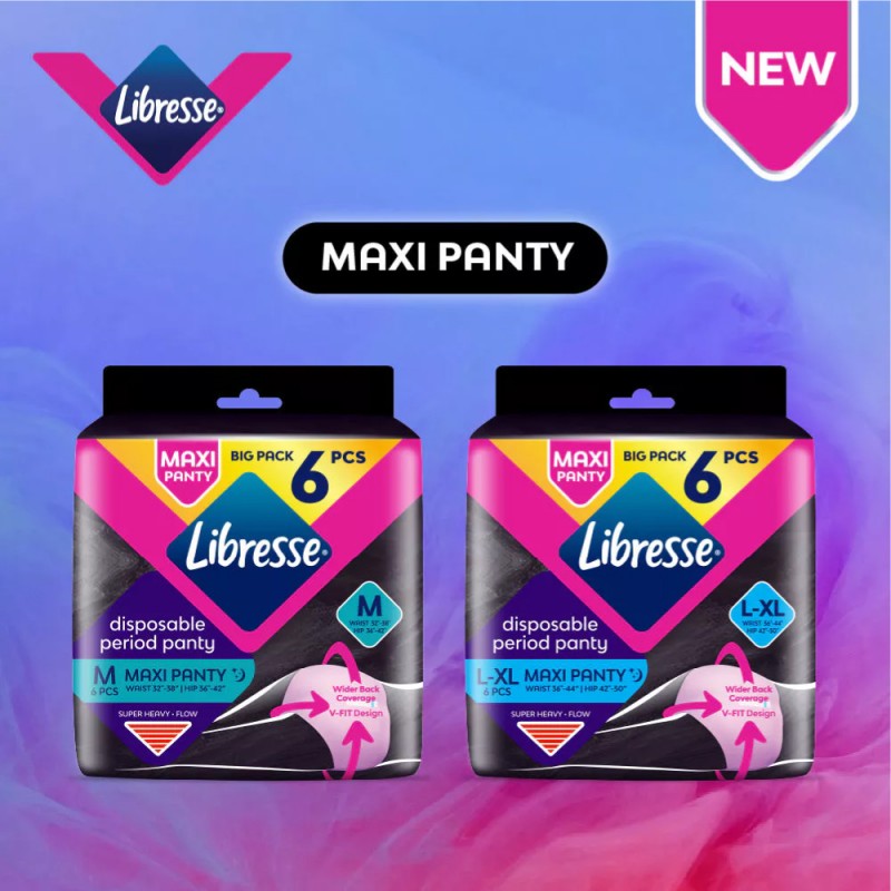 LIBRESSE Maxi Panty M 6's for Disposable Panties, Panties Women, Sanitary Pad, 一次性内裤