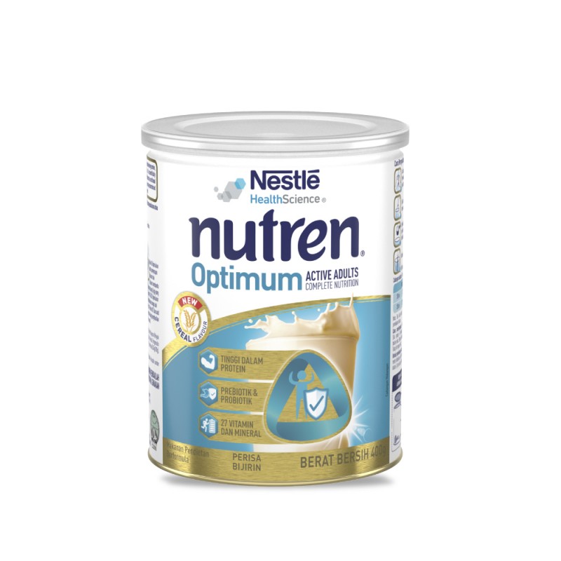 NUTREN Optimum Cereal 800g for Adult Milk, Protein Milk, Susu Nutren Optimum, Susu Protein, Whey Protein