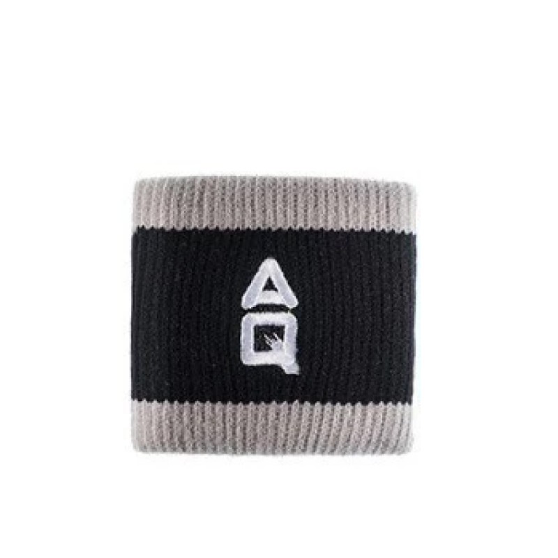 AQ SUPPORT Sweatband - Black/Grey (F19001) Wristband Sports, Wrist Support