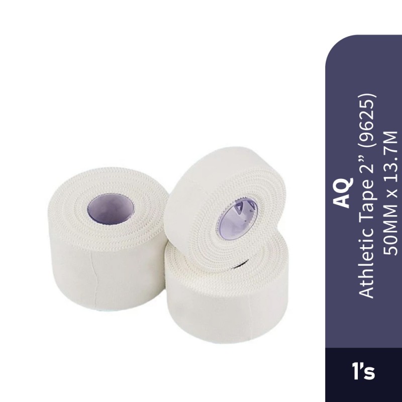 AQ SUPPORT Cotton Tape 2" (9625) - 50mmx x 13.7m Sport Tape, Strapping Tape, Tape Sport