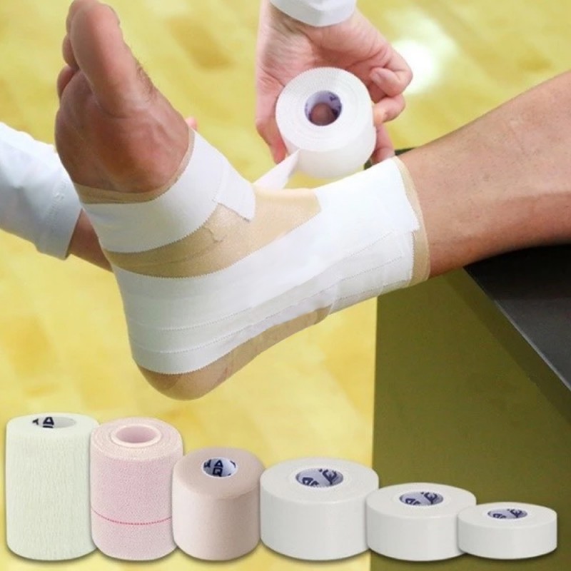 AQ SUPPORT Cotton Tape 2" (9625) - 50mmx x 13.7m Sport Tape, Strapping Tape, Tape Sport