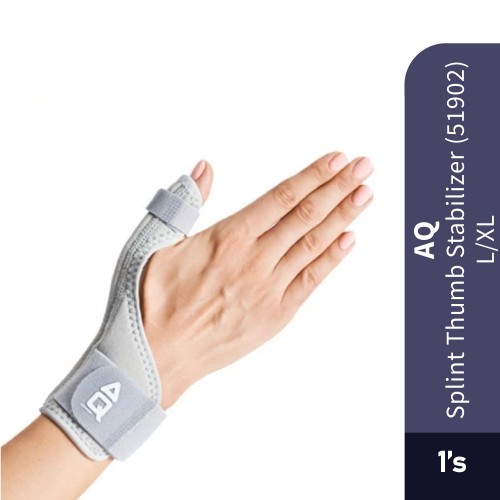 AQ SUPPORT Splint Thumb Stabilizer 51902 - L/XL Thumb Support, Support Jari, Finger Guard
