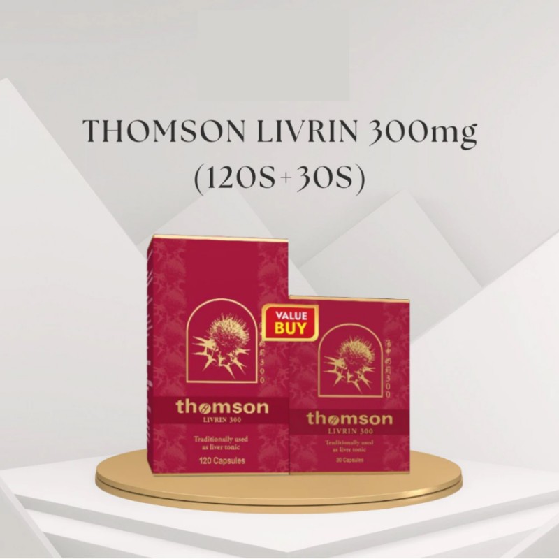 THOMSON Livrin 120 + 30's for Liver Detox, Liver Supplement, Milk Thistle