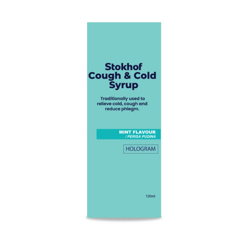 STOKHOF Cough & Cold Syrup 120ml Ubat Batuk, Ubat Selsema, Ubat Sakit Tekak, Cough Syrup, Cough Relief