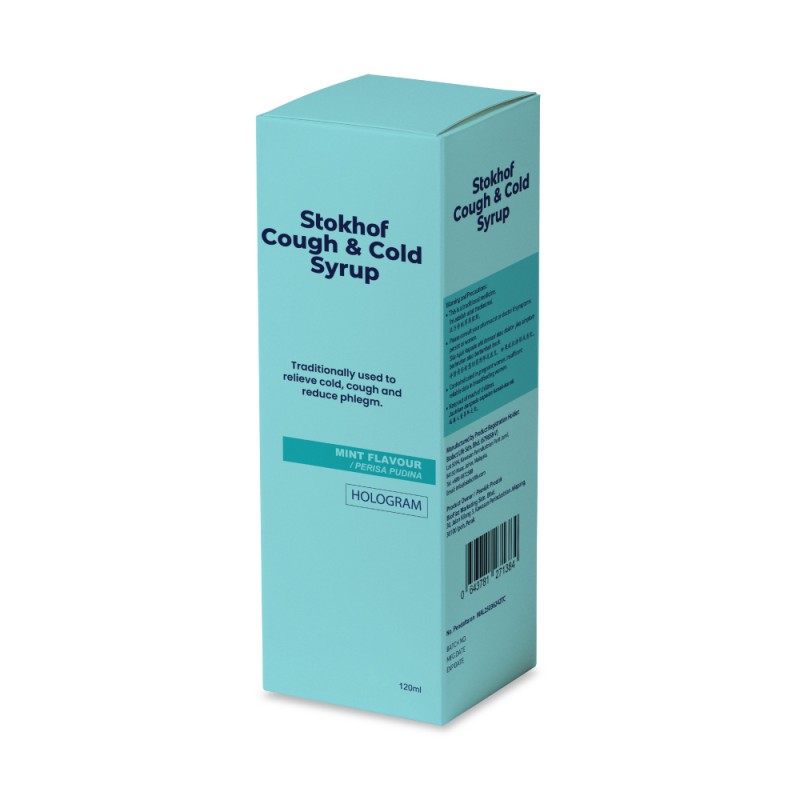 STOKHOF Cough & Cold Syrup 120ml Ubat Batuk, Ubat Selsema, Ubat Sakit Tekak, Cough Syrup, Cough Relief