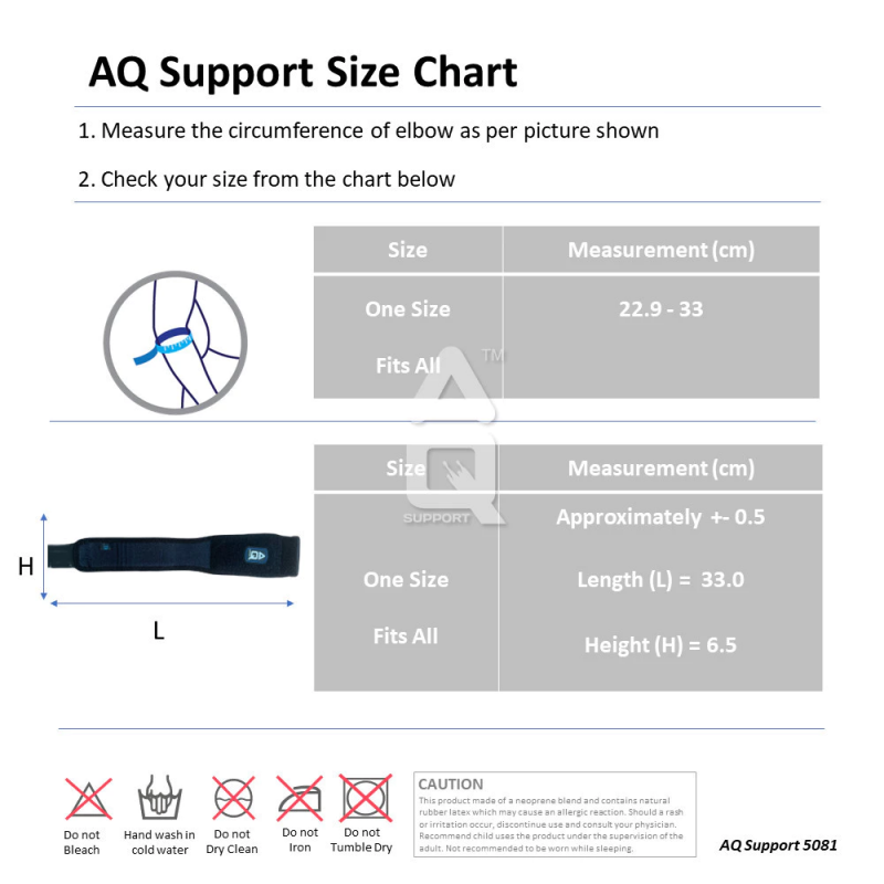 AQ Elbow Support Arm Support for Tennis Elbow Support, Golf Elbow Support, Elbow Guard 5081SP